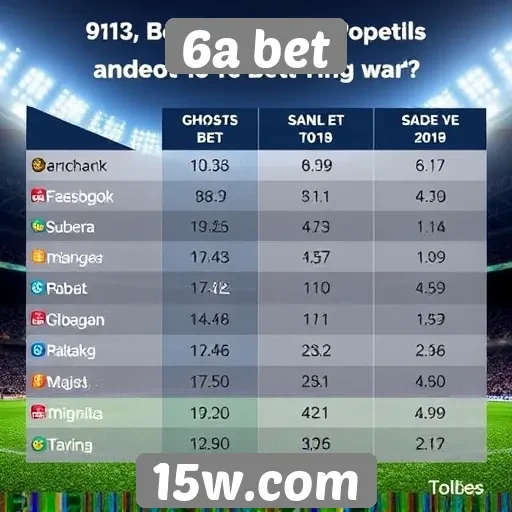 Comparação entre 6a bet e concorrentes